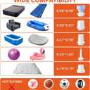 36 Pack Vacuum Storage Bags with Electric Pump, Vacuum Seal Bags for Clothing, Pillows, Blanket, Bedding, Comforters,Includes 6 Jumbo,6 Large,6 Medium,6 Small,6 Travel bags and 6 small Travel bags