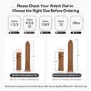 Bestig Leather Bands Compatible with Apple Watch Band 38mm 40mm 41mm 42mm(Series 10 11) for Women Men, Wristband Strap for iWatch SE3/2/1&Series 9 8 7 6 5 4 3 2 1(Brown+Rose Gold)