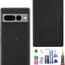 Pixel 7 Pro Back Glass Replacement for Google Pixel 7 Pro 5G Back Cover Glass Housing Door with Pre-Installed Tape + Tools(Not Suitable for Pixel 7) (Obsidian/Black)