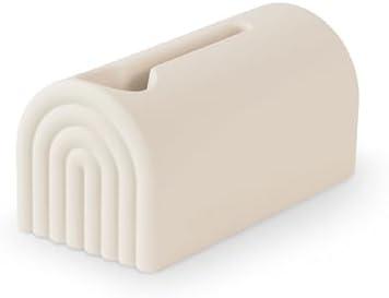 mushie Bath Spout Cover | Soft Silicone Bathtub Faucet Safety Guard for Kids | Universal Fit (Shifting Sand)