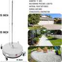 19" Pressure Washer Surface Cleaner with 4 Wheels, Stainless Steel Power Washer Surface Cleaner for Driveways Sidewalks Patios, 1/4" Quick Connector, 2 Extension Wand, 4000 PSI