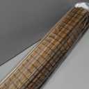 LazBlinds Cordless Blackout Bamboo Roman Shades, Room Darkening Blinds for Interior Windows, Thermal Insulated Roll Up Bamboo Blinds for Home & Patio, 35" W x 64" H, Penang Teak