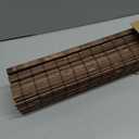 LazBlinds No Drill Bamboo Roman Shades, 40" W x 64" H, Malay Walnut