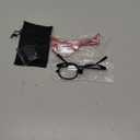 2 Pack Makeup Reading Glasses for Women Magnifying Flip Down Cosmetic Readers with Spring Hinge (Black+Red) 1.75 x