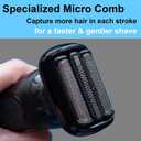 Series 5/6 53B Replacement Head for Braun Electric Foil Shaver, Compatible with New Generation Braun Razors 5020cs 5018s 5035s 5049cs 5050cs 6020s 6040cs 6075cc 6072cc 6090cc (1 Count)