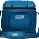 Coleman Chiller Insulated Soft Cooler, Leakproof 9/16/30 Can Cooler with 12+ Hour Ice Retention, Made with Recycled Materials, Great for Lunch, Camping, Beach, Pool, Sports, & More (Blue)