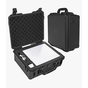 Starlink Mini Waterproof Hard Case-Travel Portable Storage Case fits Starlink Mini Dish Kit Perfectly Protection for Kickstand,Pipe Adapter,Cables,Power Supply&More,Durable Foam-Dual Layer Shock