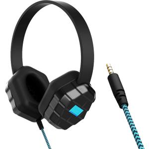Gumdrop DropTech B1 On-Ear Headphone. Designed for K-12 Students, Teachers and Classrooms  Drop Tested, Rugged and Reliable for an Enhanced Educational Learning Experience. Color  Black