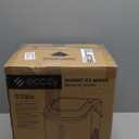 ecozy Nugget Ice Maker Countertop with Handle, 33 lbs Chewable Pellet Ice Daily, Self-Cleaning Ice Machine, Includes Ice Bags for Kitchen, Bar, Parties, Stainless Steel