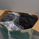 Love's cabin Queen Comforter Set Black, 7 Pieces Queen Bed in a Bag, All Season Bedding Sets with 1 Comforter, 1 Flat Sheet, 1 Fitted Sheet, 2 Pillowcase and 2 Pillow Sham