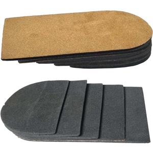 Adjustable Leg Length Discrepancy Heel Lifts Inserts Insoles - Pack of 2 (5 Layer Brown Large)