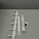 Over The Door Hooks Hanger with 7" Arms, Door Hooks for Hanging, Fit 1 3/4" Door, Tool-Free Assembly, F7U, Towel Racks Organizer Holder for Bathroom - White