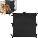 Soft Dog Crate Divider Panel for 36" Crate (Divider Only), Dog Kennel Divider with Ties for Puppy Training, Black, 27" H x 28.5W