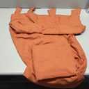 KOUFALL Fall Kitchen Short Curtains for Window Over Sink,Burnt Orange Farmhouse Sheer Linen Cafe Curtains for Bathroom Window 45 Inch Length, Size: 52"W x 45"L (Pack of 2)