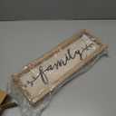 Farmlyn Creek Wooden Family Sign 17" x 6", Rustic Hanging Farmhouse Wall Decor for Home