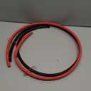 ELECFUN 3/8 Inch 8Ft Waterproof Heat Shrink Tubing Roll, 3:1 Marine Grade Adhesive Lined Heat Shrink Tube, Dual Wall Sealing Oil-Proof Wear-Resistant Wire Cable Wrap (4ft Black & 4ft Red)