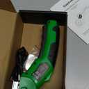 Cardboard Cutter, Rechargeable Cordless Electric Scissors, 4V Upgrade Motor Electric Box Cutter with 2 Blades, Safety Lock & LED Light, Powerful Cutting for Cardboard Box, Plastic, Leather (Green)