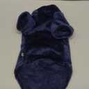 SUNFURA Turtleneck Sweater Coat for Cat, Sphynx Clothes Pajamas for Cats Only, Kitten Fleece Pullover Sweaters with Sleeves, Pet Warm Jumpsuit Sweatshirt for Cold Weather, Navy Blue, M