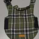 Kuoser Warm Dog Coat, Waterproof Dog Coats for X-Small Dogs, Adjustable Durable Doggie Winter Jacket Reversible Cozy Puppy Cold Weather Apparel from Small to Large Breed, Green XS