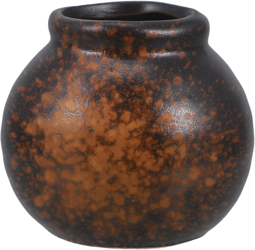 Ceramic Holder Vintage Mini Porcelain Jar Japanese Style Pot Dispenser Container Utensil Organizer for Food Fruit Pick Fork Mixed Color