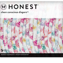 The Honest Company Clean Conscious Diapers for Sensitive Skin | Hypoallergenic, Fragrance Free | Girl Prints | Club Box, Size Newborn, 36 Count (Rose Blossom + Tutu Cute)