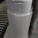 Diaper Genie Platinum Pail (Lily White) is Made in Durable Stainless Steel and Includes 1 Easy Roll Refill with 18 Bags That can Last up to 5 Months.