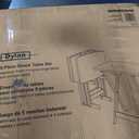 Winsome Dylan Snack Table Set with Stand, for Living Room, 26", Espresso, Set of 4 Tables