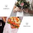 Abaodam Bridal Bouquet Holder Wedding Flower Bouquet Holders Floral Foam Sphere for Fresh and Artificial Flowers DIY Floral Arrangement Crafts Handle for Bride, Ceremony Decoration Crafts