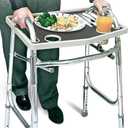 North American Health +Wellness Walker Tray, Gray, 1 Count (Pack of 1)