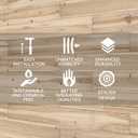10-Pack Solid Pine Wall Planks, 47.25" x 4.75" Barn Wood Finish Rustic Real Wood Wall Panels for DIY Accent Walls & Ceilings, Natural, Covers 15.4 Sq. Ft., 47.25" x 4.75" x 0.36"