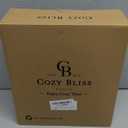 Cozy Bliss Faux Fur Throw Blanket for Couch, Cozy Warm Plush Striped Blanket for Sofa Bedroom Living Room, 50 * 60 Inches Gray