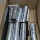 Tandefio 8 PCS Top Rail Sleeve Galvanized Steel Chain Link Fence Top Rail Sleeve for Rail/Pipe (1-5/8" x 6")