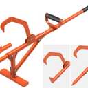 Dolibest 45'' Heavy-Duty Steel Timberjack Log Lifter, Log Handler with Cant Hook, 4 in1 Multifunction Logging Tool for Log Hauler/Grabbing/Rolling/Raising Up Log for Professional/Home Use