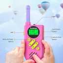 Inspireyes Walkie Talkies for Kids, Rechargeable Long Range 2 Pack, Kids Toys for Boys Girls Ages 3-12, 2 Way Radio Toy, Outdoor Adventure Toys, Camping Hiking Gear, Birthday Gifts for Kids