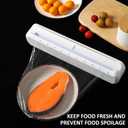 Plastic Wrap Dispenser With Cutter, Reusable Cling Film Dispenser, Cling Wrap Dispenser With Slide Cutter, Also For Aluminum Foil, Tin Foil, Baking Paper (L)