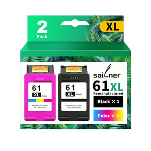 SAILNER 61XL Ink Cartridge Replacement for HP Ink 61 Black and Color Combo Pack 61XL for Envy 4500 4501 4502 5530 Officejet 4630 4635 Deskjet 1000 1010 2540 Series Printer 61 Ink, 2-Pack