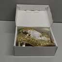 Princess Shoes High Heel Toddler Girls Dress Shoes Cute Bowknot Sparkle Mary Jane Flower Girls Wedding Birthday Party Prom for Little Big Kids (Gold Sequins)