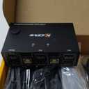 Dual Monitor KVM Switch HDMI 2 Port 4K@60Hz,MLEEDA USB HDMI Extended Display Switcher for 2 Computers Share 2 Monitors and 4 USB 2.0 Hub,Desktop Controller and USB HDMI Cables Included (4K HDMI KVM 2 monitors)