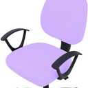 Smiry Stretch Jacquard Office Computer Chair Covers, Removable Washable Universal Desk Rotating Chair Slipcovers Protector, Seat + Backrest Cover, Lavender