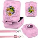 2 x Silicone Case for Bitzee Magicals Interactive Toy Digital Pet, Protective Skin Cover for Bitzee Magicals Virtual Electronic Digital Pet Accessories (Pink)