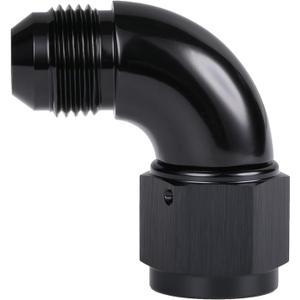 90 Degree 10AN Male to 10AN Female Swivel Full Flow Fitting Adapter Coupler