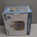 Large Wooden Space Activity Cube Toys, 9-in-1 Early Educational Montessori Learning Toys for 2 3 4 Toddlers with Abacus Bead Maze for 24+ Months Boys Girls First Birthday