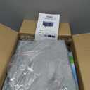 Outdoor Heated Cat House for Outside Cats Winter, 25'' Exceptional Thermal and Weatherproof, Outdoor Feral Cat Shelter with Waterproof Eaves & Magnetic Escape Door for Feral Barn Cat Kitty (Gray)