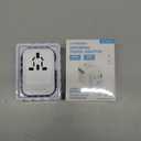 Universal Travel Adapter, International Travel Plug Adapter with 2 USB-C(PD 20W)  1 USB-A Ports, All in One Portable Adaptor, for USA, UK, EU, AU  224+ Countries (White) US