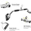 LAT Pulldown Bar Press Down Bar Heavy Duty Cable Machine Attachments V-Shaped Bars with Rubber Handgrips for Gym Home