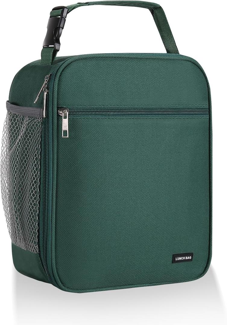 Lunch box Lunch bag for men women Insulated Lunchbox Lunch bags for Work Picnic Travel(Deep green)