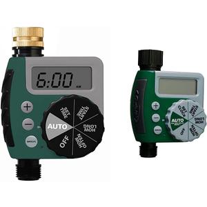 Orbit 62056 One Outlet Single-Dial Hose Watering-timers & 62061Z Single-Outlet Hose Watering Timer, 1, Green