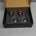 GIHOP Nick and Nora Cocktail Glasses, 5.8Oz Hand Blown Martini Glasses Set of 4, 100% Lead-Free Crystal Coupe Glassware, Small Cocktail Glasses for Manhattan, Cosmopolitan, Espresso with Gift Box