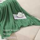 bearberry Super Soft Fluffy Throw Blanket Lightweight Cozy Warm Bed Blankets for Couch Bed Sofa All Season (Avocado Green, 60”x80”)