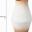 Rustic Farmhouse Ceramic Vase, 10 Inch